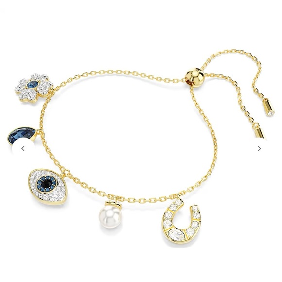 Swarovski  Symbolica bracelet Crystal pearl, Clover, evil eye - Picture 2 of 6